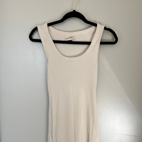 NWOT Ribbed Cream Bodycon Dress - Picture 3 of 8